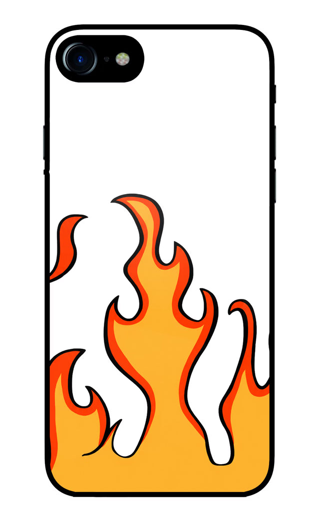 Fired Up – White iPhone 8 Glass Case