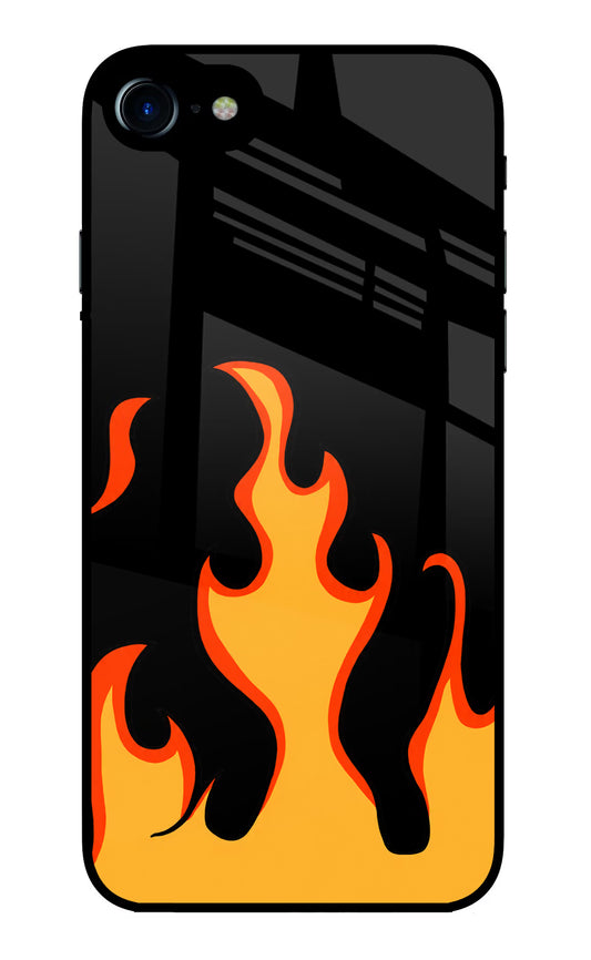 Fired Up – Black iPhone 8 Glass Case