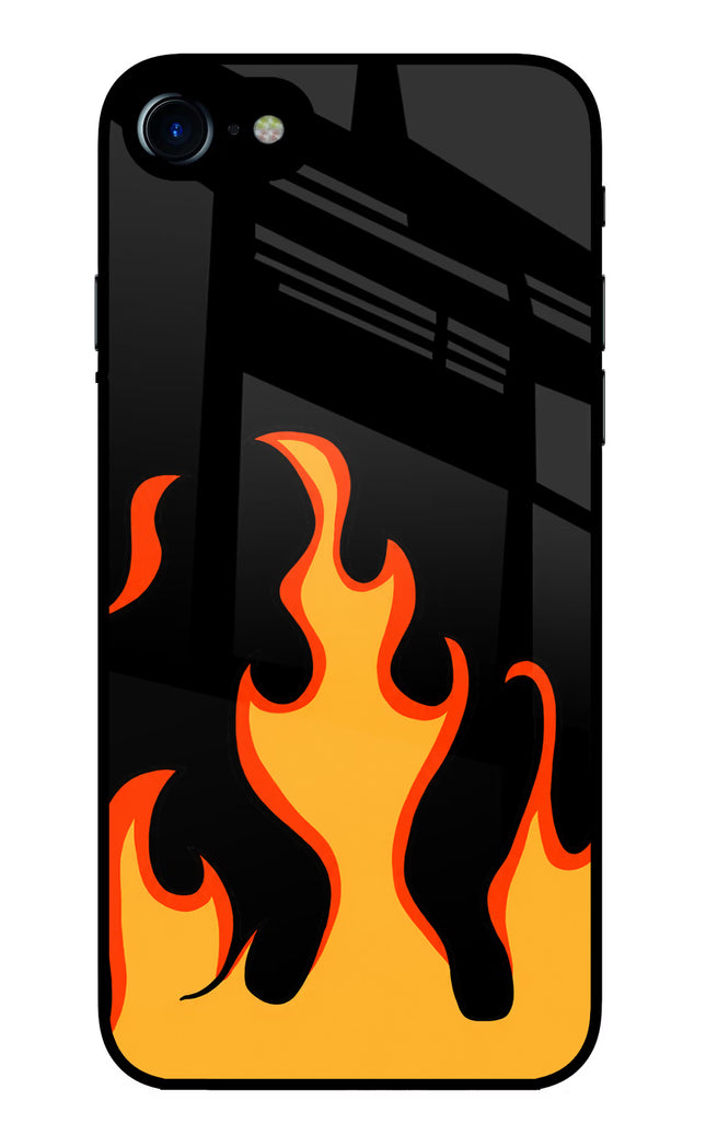Fired Up – Black iPhone 8 Glass Case