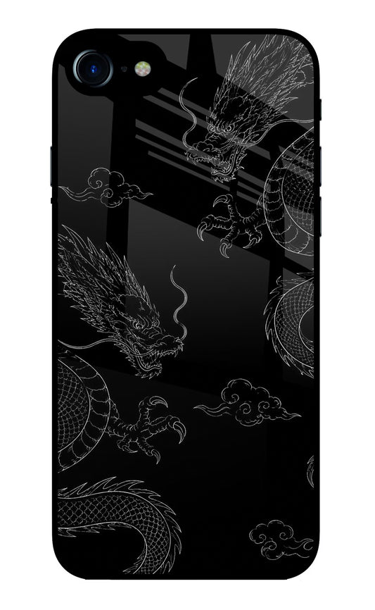 Twin Dragons iPhone 8 Glass Case