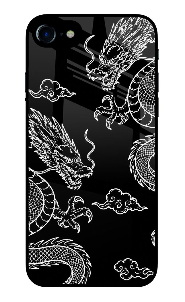 Twin Dragons iPhone 8 Glass Case