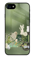 Aesthetic anime iPhone 8 Glass Case