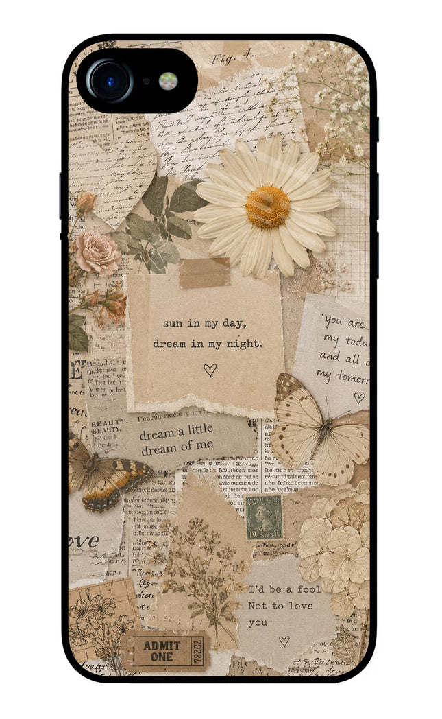 Vintage case iPhone 8 Glass Case