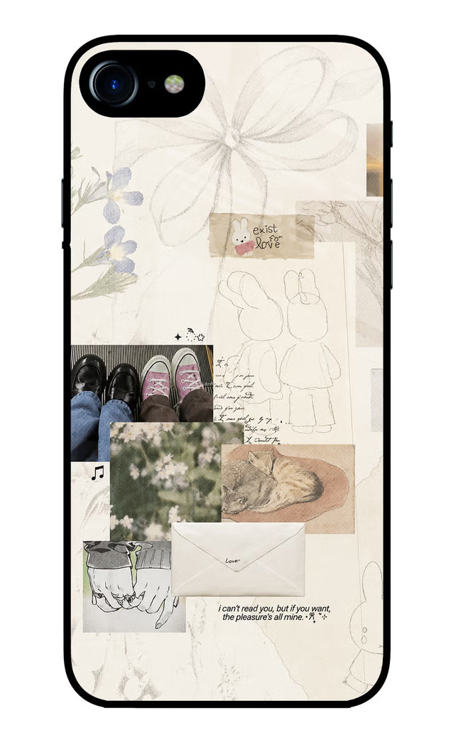 Soft Aesthetic iPhone 8 Glass Case