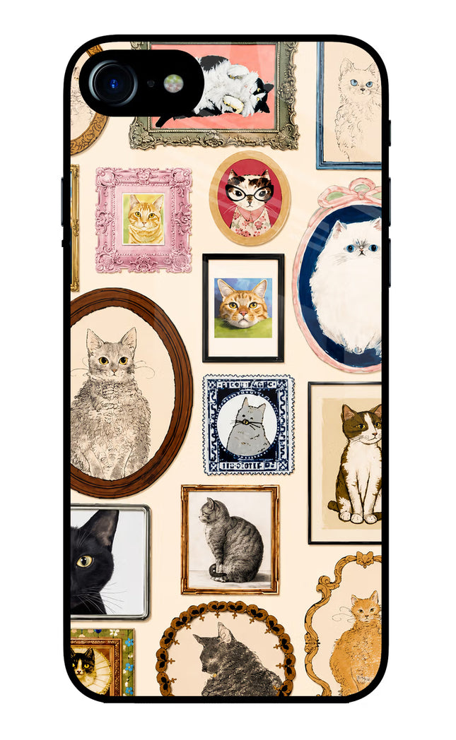 Mirror Cats iPhone 8 Glass Case