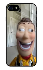 Side Eye Woody iPhone 8 Glass Case
