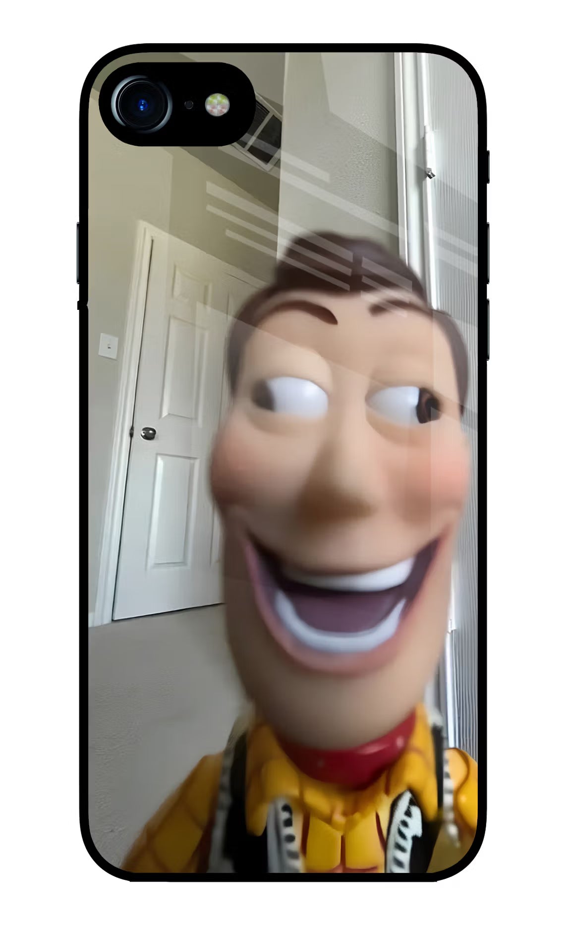 Side Eye Woody iPhone 8 Glass Case
