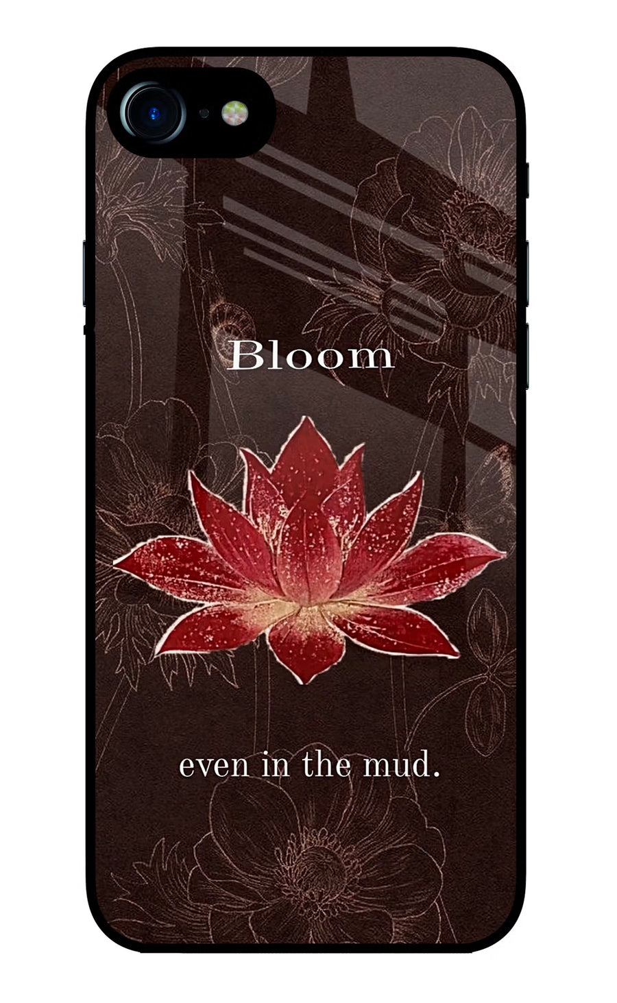 Bloom iPhone 8 Back Cover, Glass case
