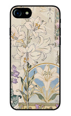 White Lily iPhone 8 Glass Case