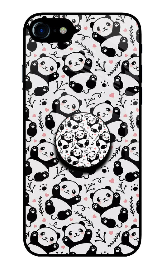 Cute Panda iPhone 8/SE 2020 Glass Case