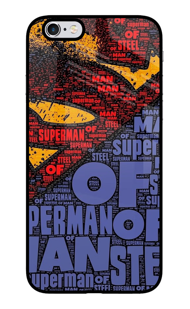 Superman iPhone 6 Plus/6s Plus Glass Case Back Cover by Casekaro