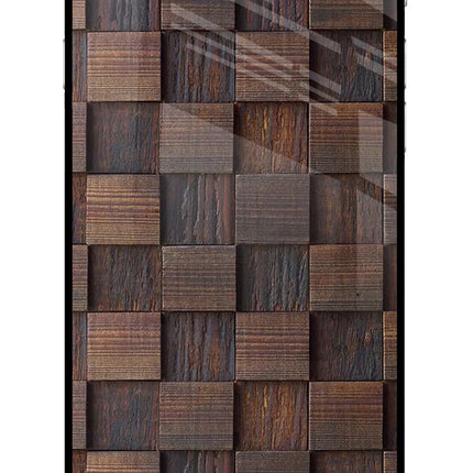 Wooden Cube Design iPhone 6 Plus/6s Plus Glass Case Back Cover by Casekaro