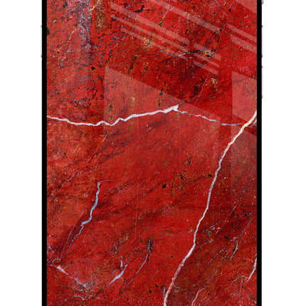 Red Marble Design iPhone 6 Plus/6s Plus Glass Case Back Cover by Casekaro