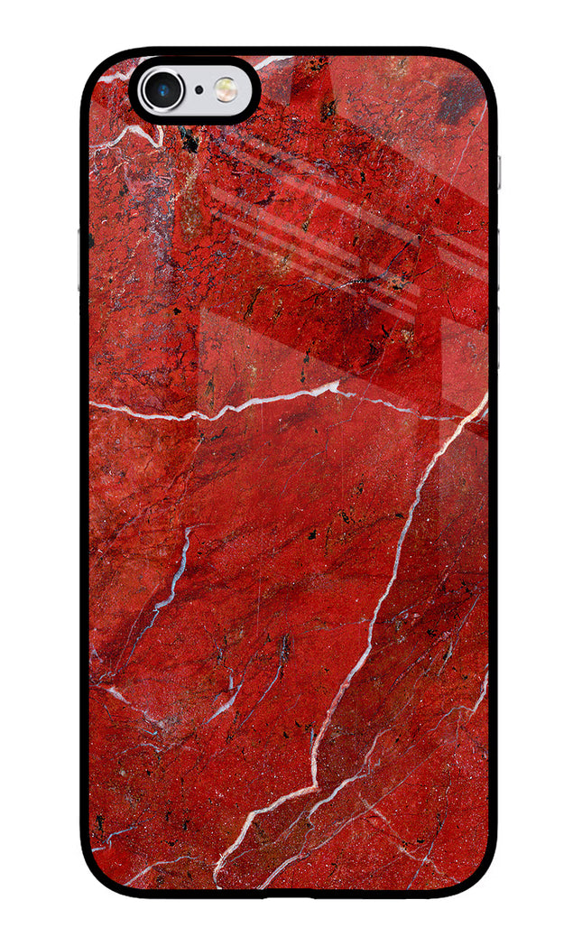 Red Marble Design iPhone 6 Plus/6s Plus Glass Case Back Cover by Casekaro