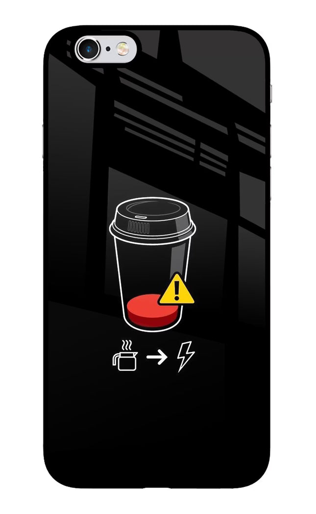 Coffee iPhone 6 Plus/6s Plus Glass Case Back Cover by Casekaro
