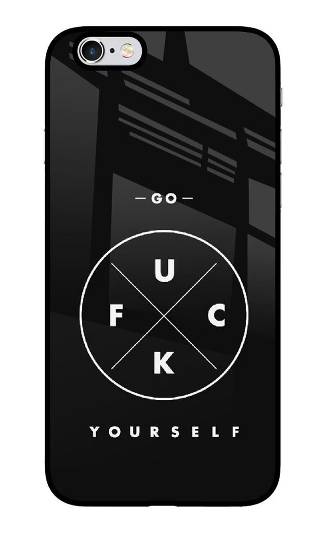 Go Fuck Yourself iPhone 6 Plus/6s Plus Glass Case Back Cover by Casekaro