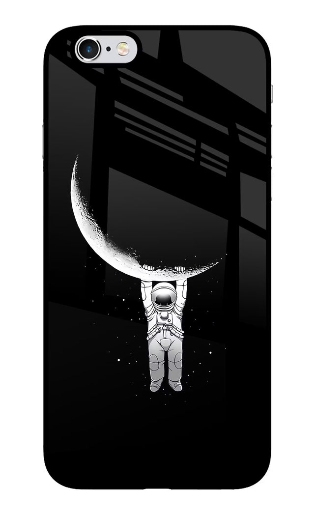Moon Space iPhone 6 Plus/6s Plus Glass Case Back Cover by Casekaro