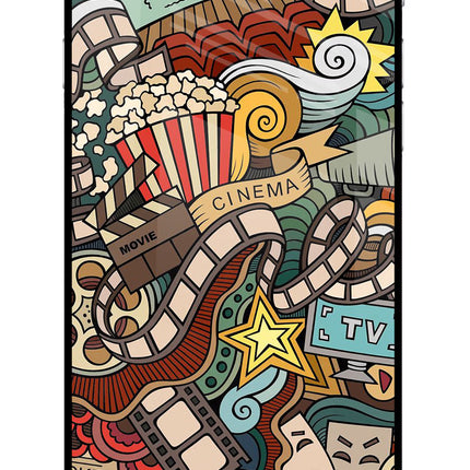 Cinema Abstract iPhone 6 Plus/6s Plus Glass Case Back Cover by Casekaro