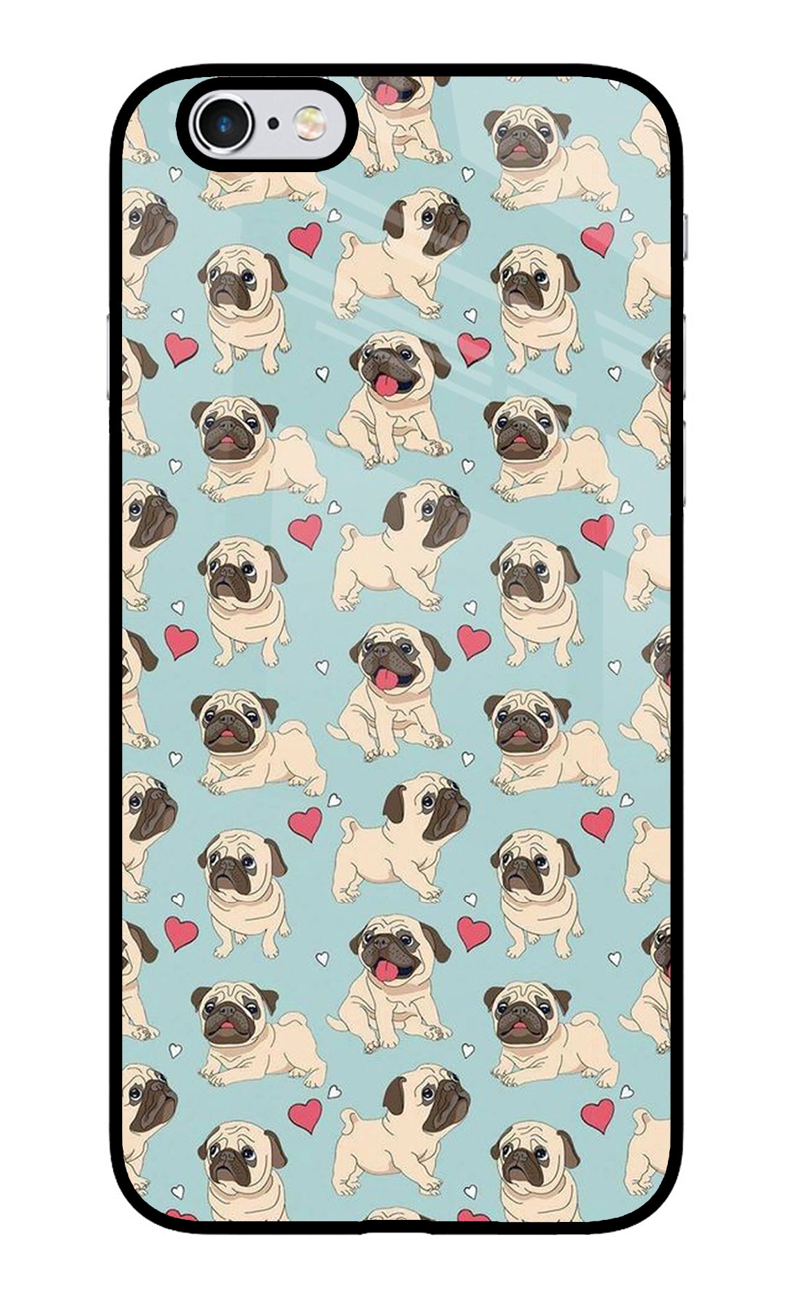 Pug Dog iPhone 6 Plus/6s Plus Glass Case