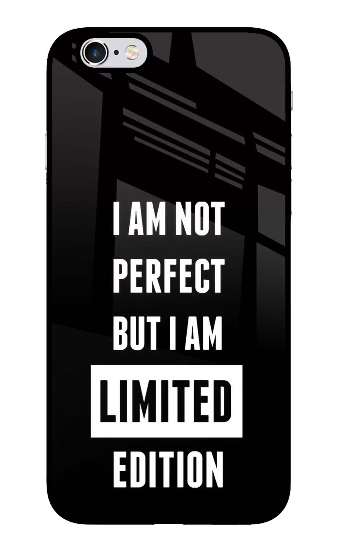 I Am Not Perfect But I Am Limited Edition iPhone 6 Plus/6s Plus Glass Case Back Cover by Casekaro