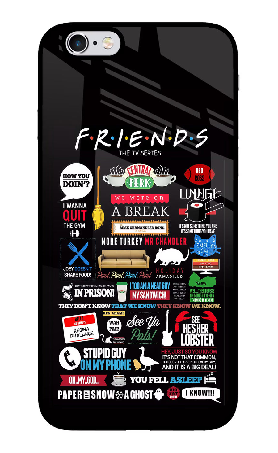 FRIENDS iPhone 6 Plus/6s Plus Back Cover, Glass case