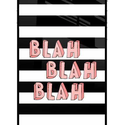 Blah Blah Blah iPhone 6 Plus/6s Plus Glass Case Back Cover by Casekaro
