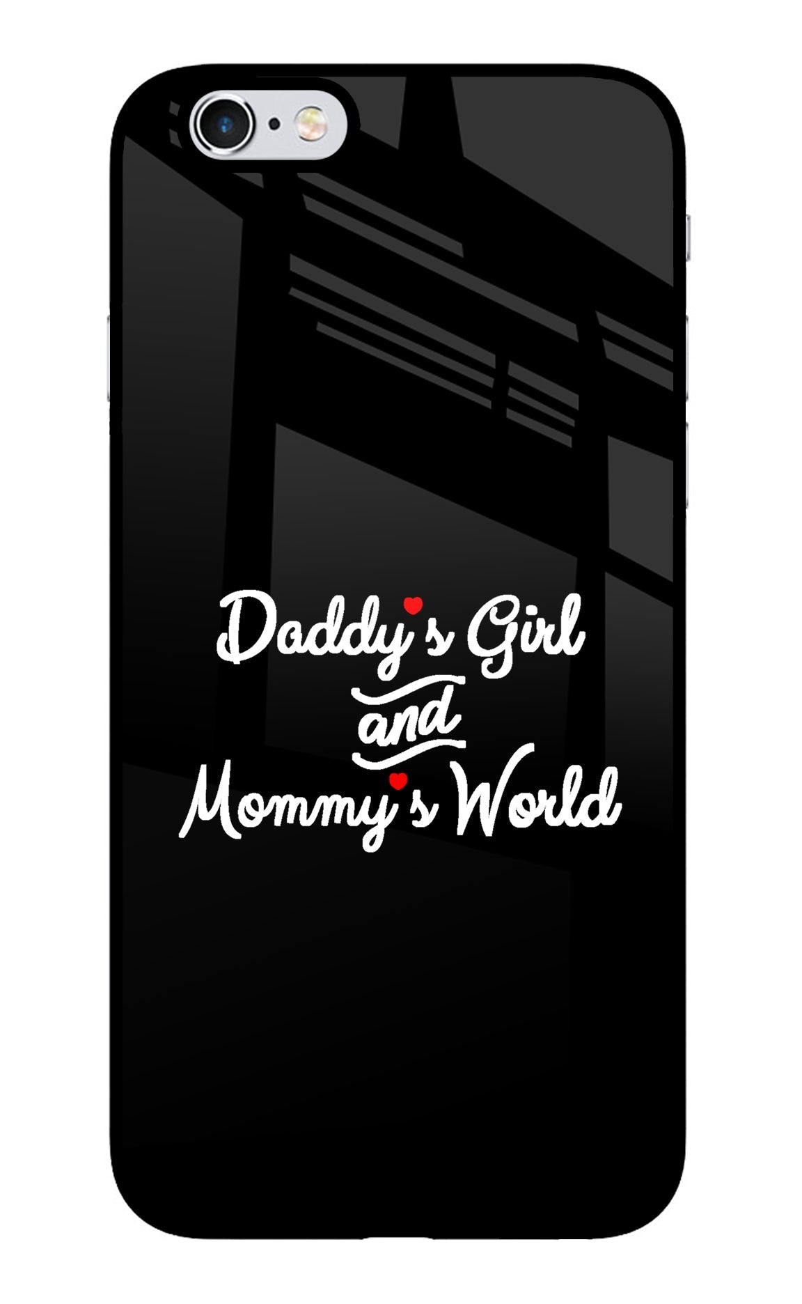 Daddy's Girl and Mommy's World iPhone 6 Plus/6s Plus Glass Case