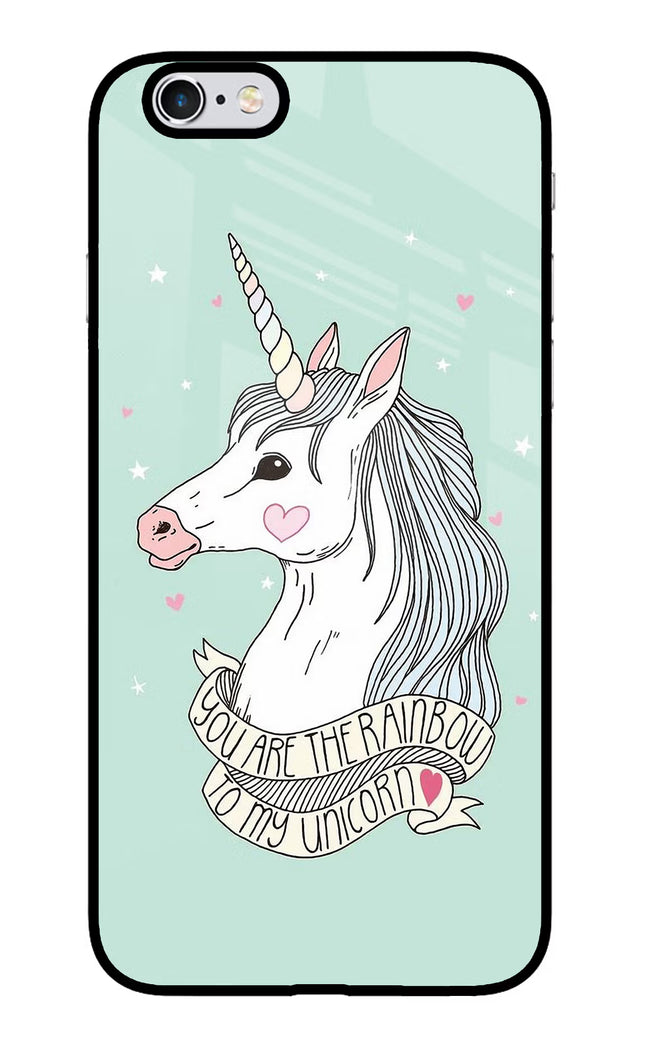Unicorn Wallpaper iPhone 6 Plus/6s Plus Glass Case Back Cover by Casekaro