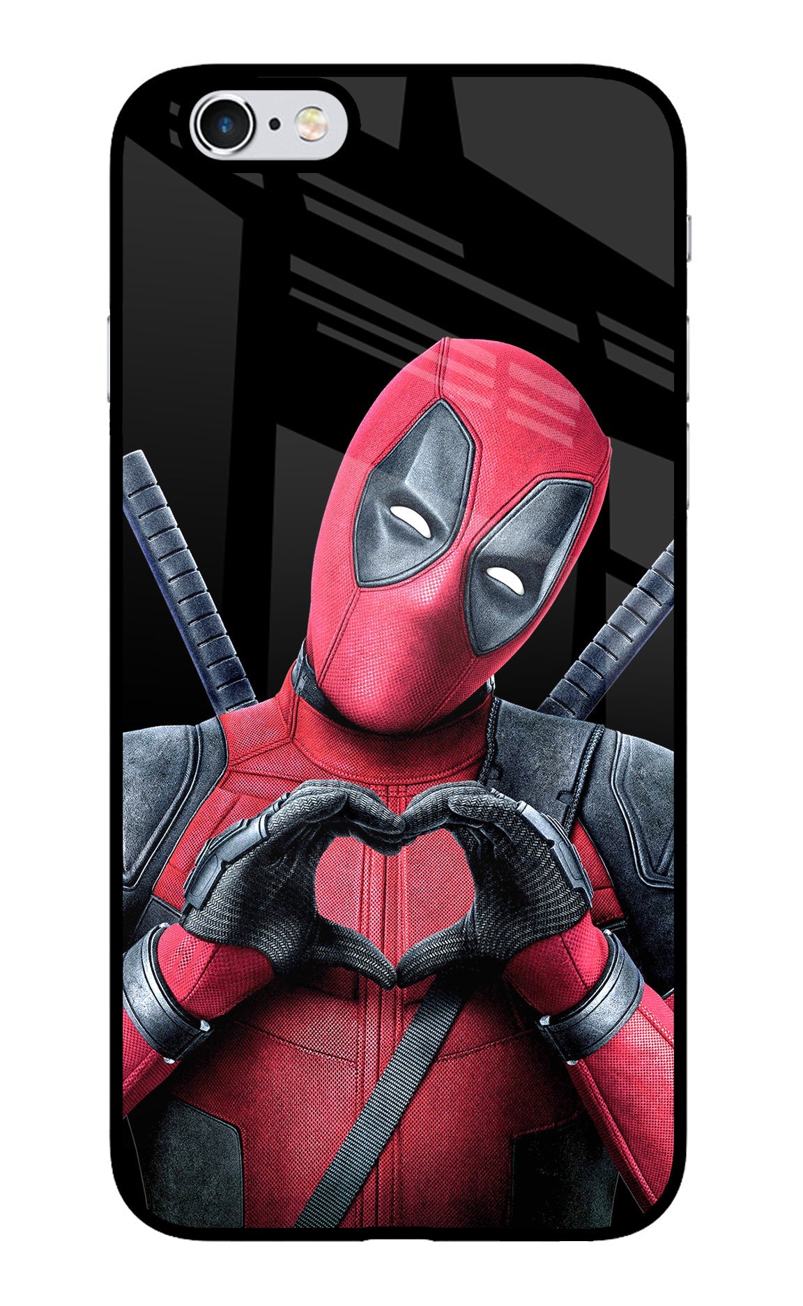 Deadpool iPhone 6 Plus/6s Plus Glass Case