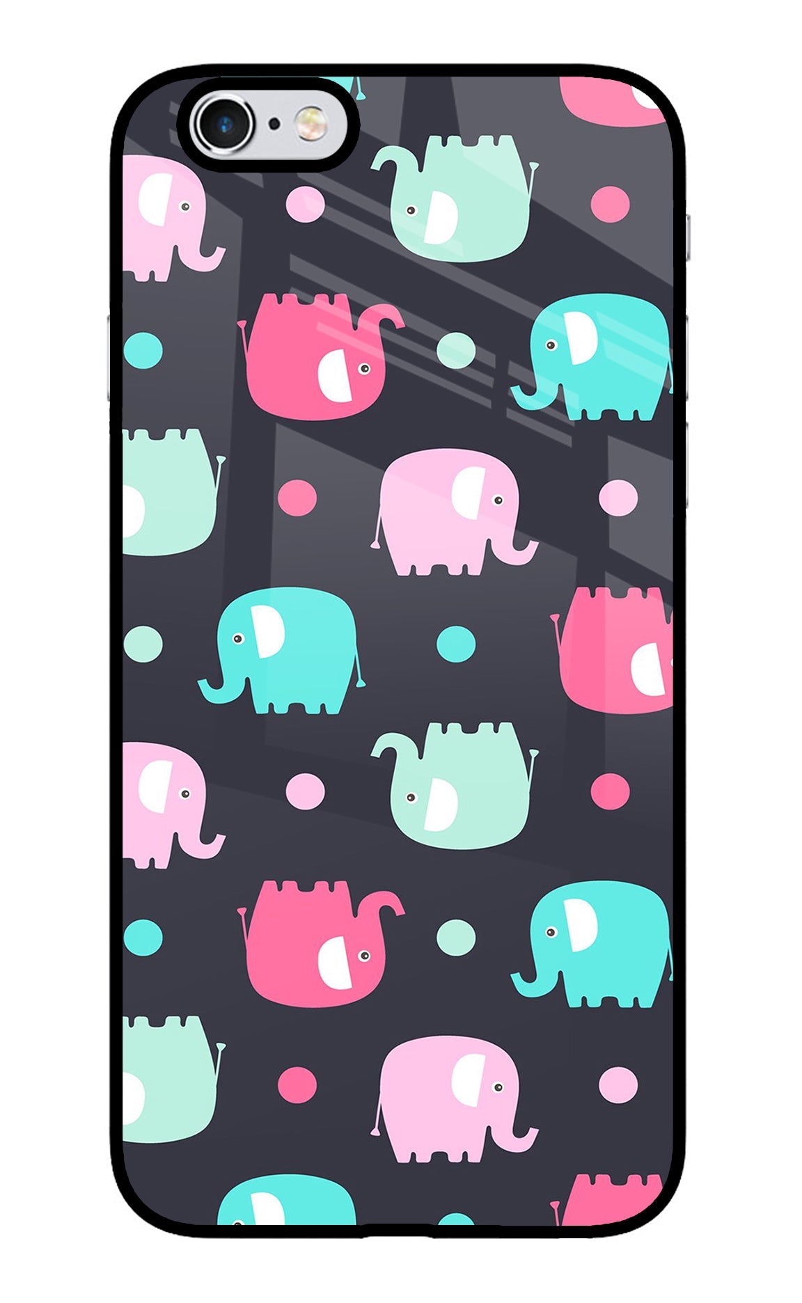 Elephants iPhone 6 Plus/6s Plus Glass Case