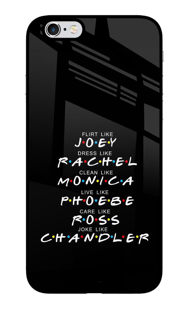FRIENDS Character iPhone 6 Plus/6s Plus Glass Case Back Cover by Casekaro