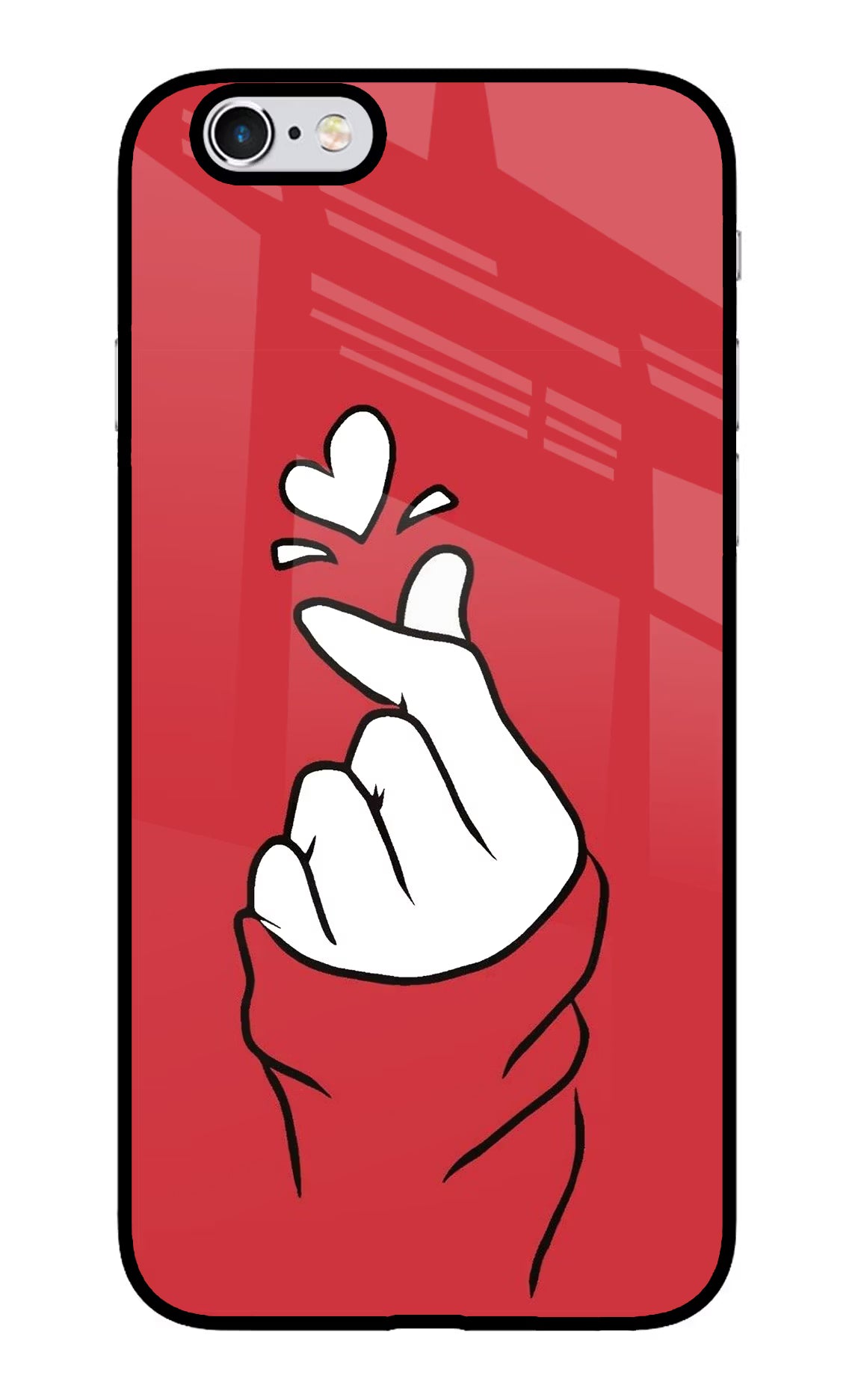 Korean Love Sign iPhone 6 Plus/6s Plus Glass Case