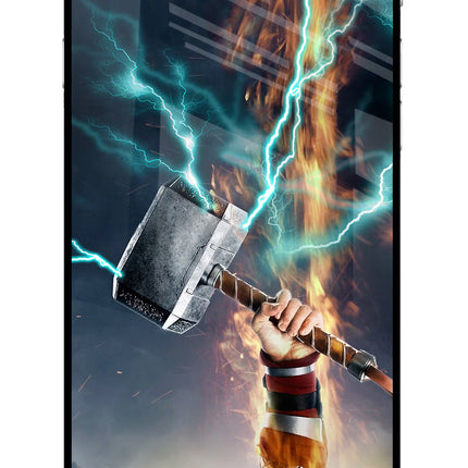 Thor Hammer Mjolnir iPhone 6 Plus/6s Plus Glass Case Back Cover by Casekaro