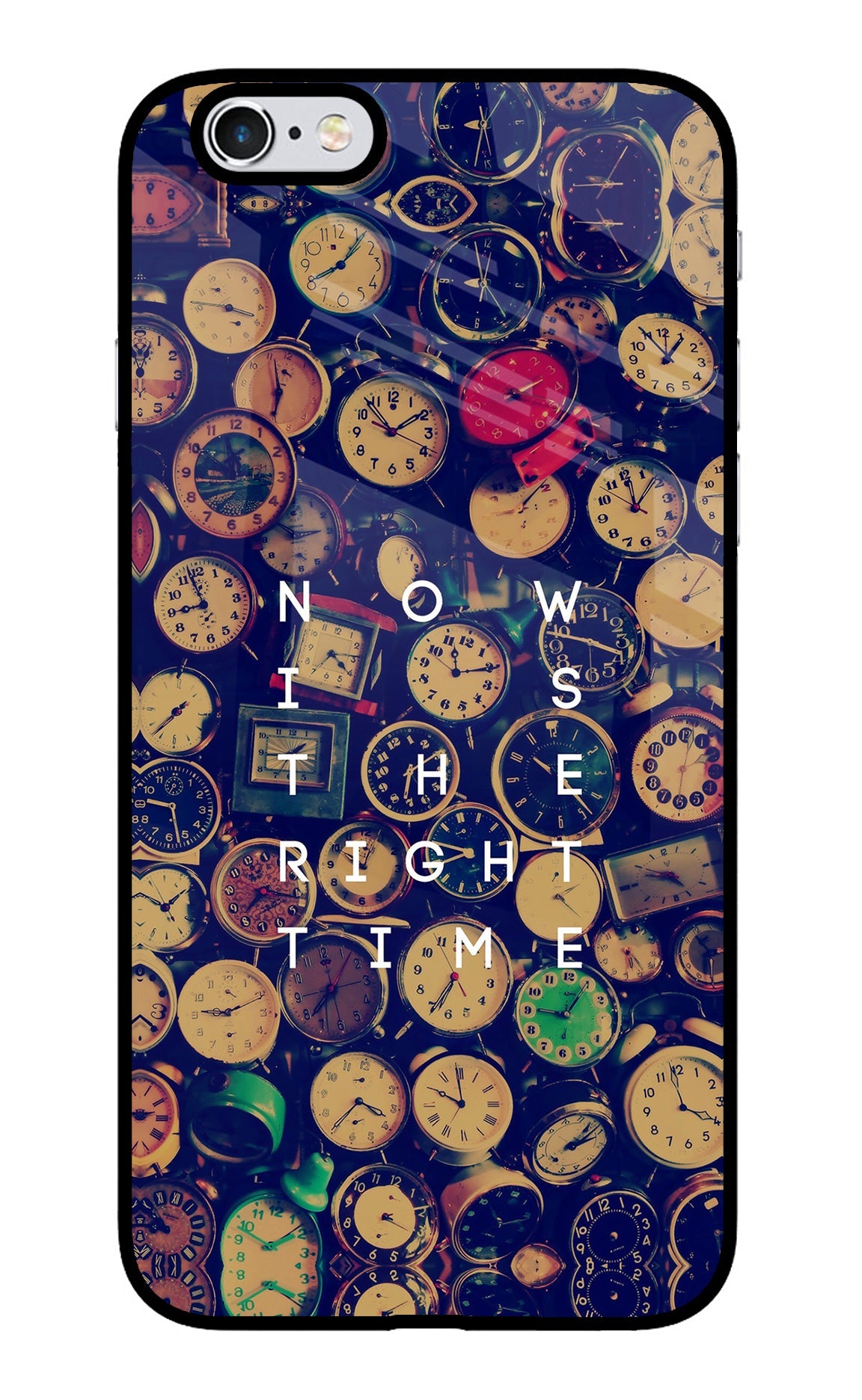 Now is the Right Time Quote iPhone 6 Plus/6s Plus Glass Case