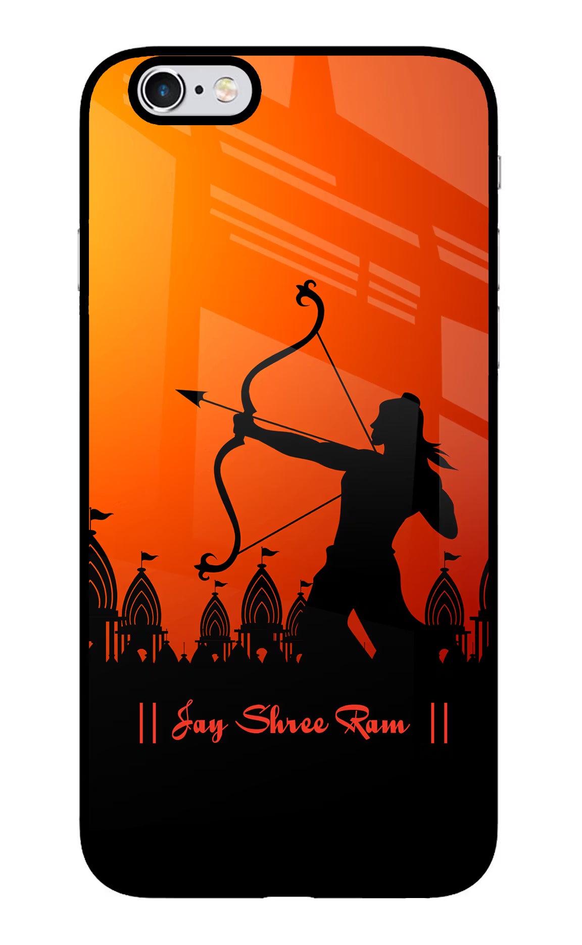 Lord Ram - 4 iPhone 6 Plus/6s Plus Glass Case Back Cover by Casekaro