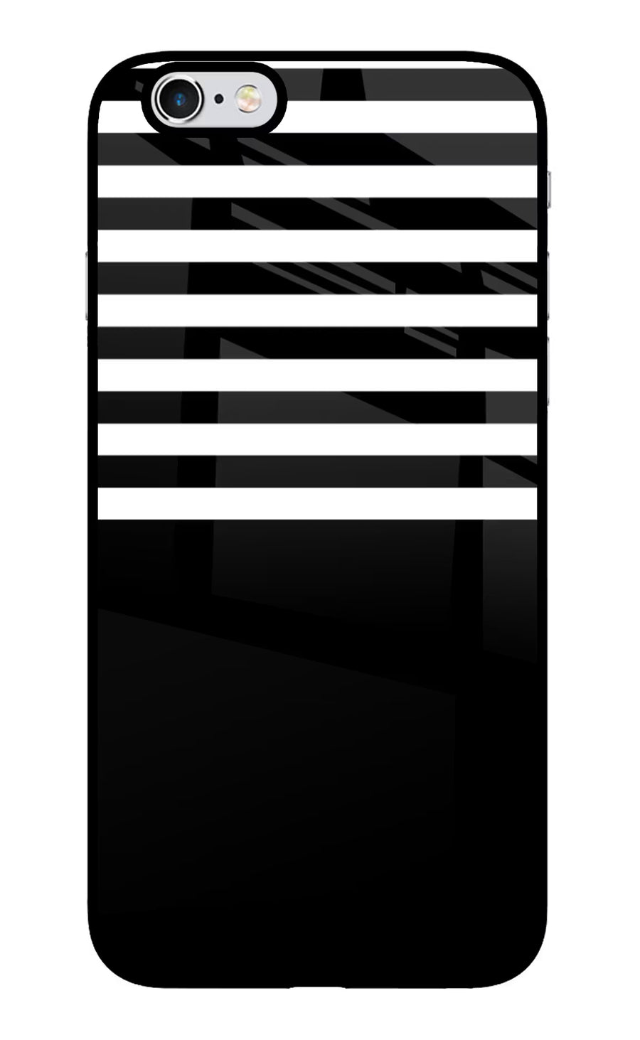 Black and White Print iPhone 6 Plus/6s Plus Back Cover, Glass case