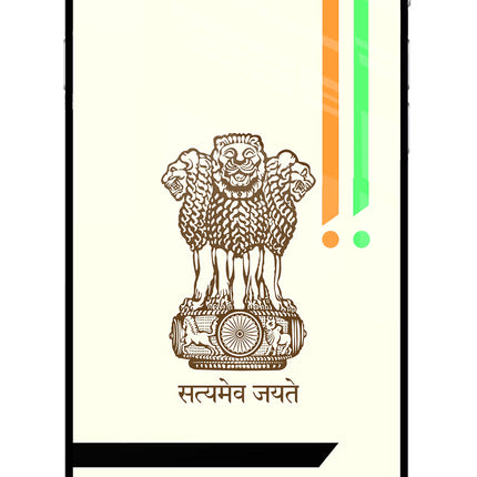 Satyamev Jayate Brown Logo iPhone 6 Plus/6s Plus Glass Case Back Cover by Casekaro