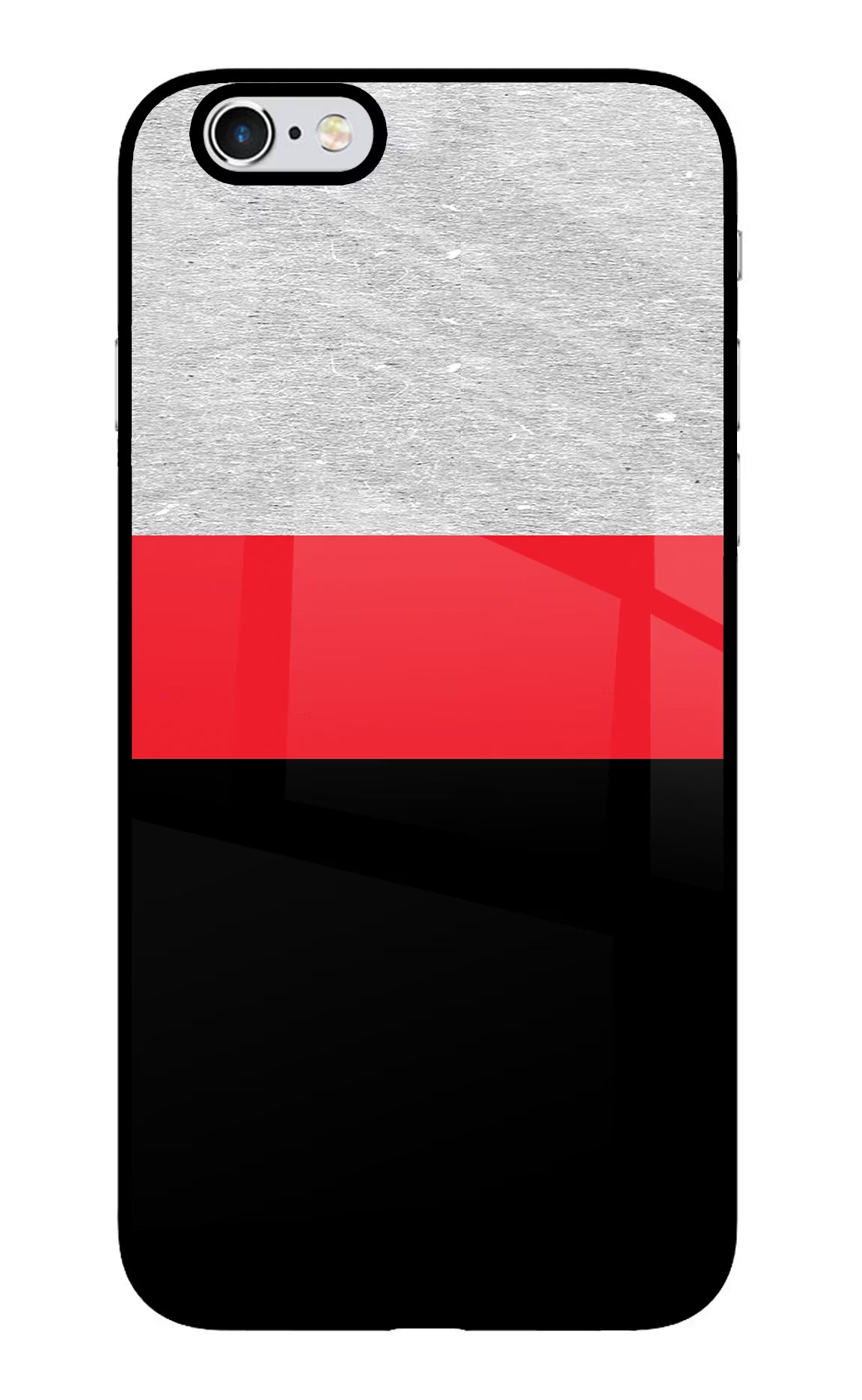 Tri Color Pattern iPhone 6 Plus/6s Plus Glass Case