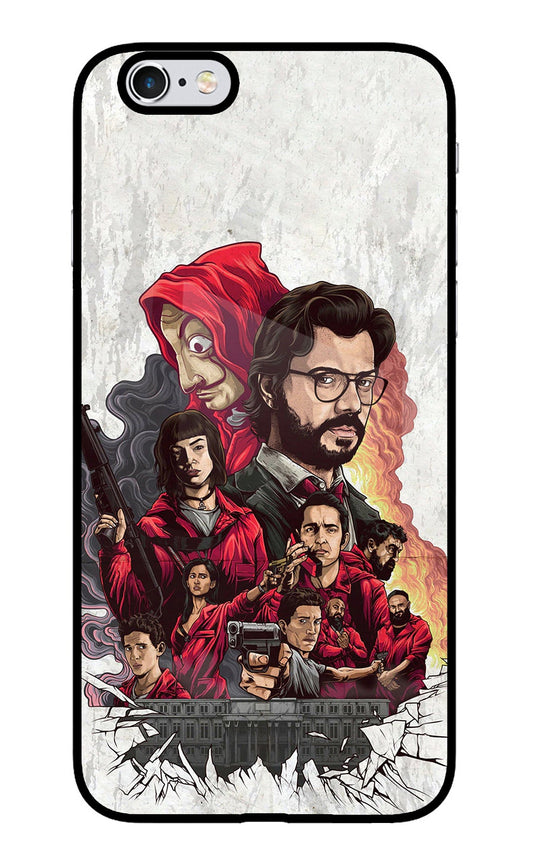 Money Heist Artwork iPhone 6 Plus/6s Plus Glass Case