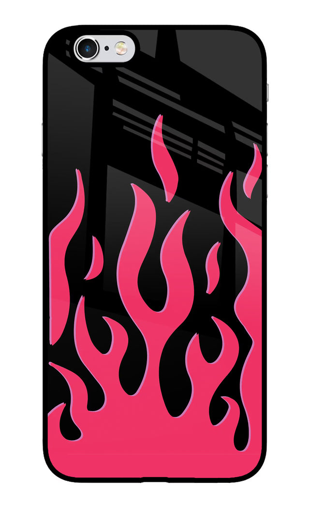 Fire Flames iPhone 6 Plus/6s Plus Glass Case Back Cover by Casekaro