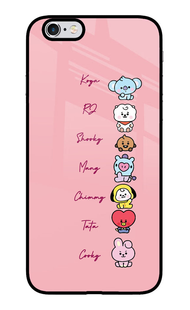 BTS names iPhone 6 Plus/6s Plus Glass Case Back Cover by Casekaro
