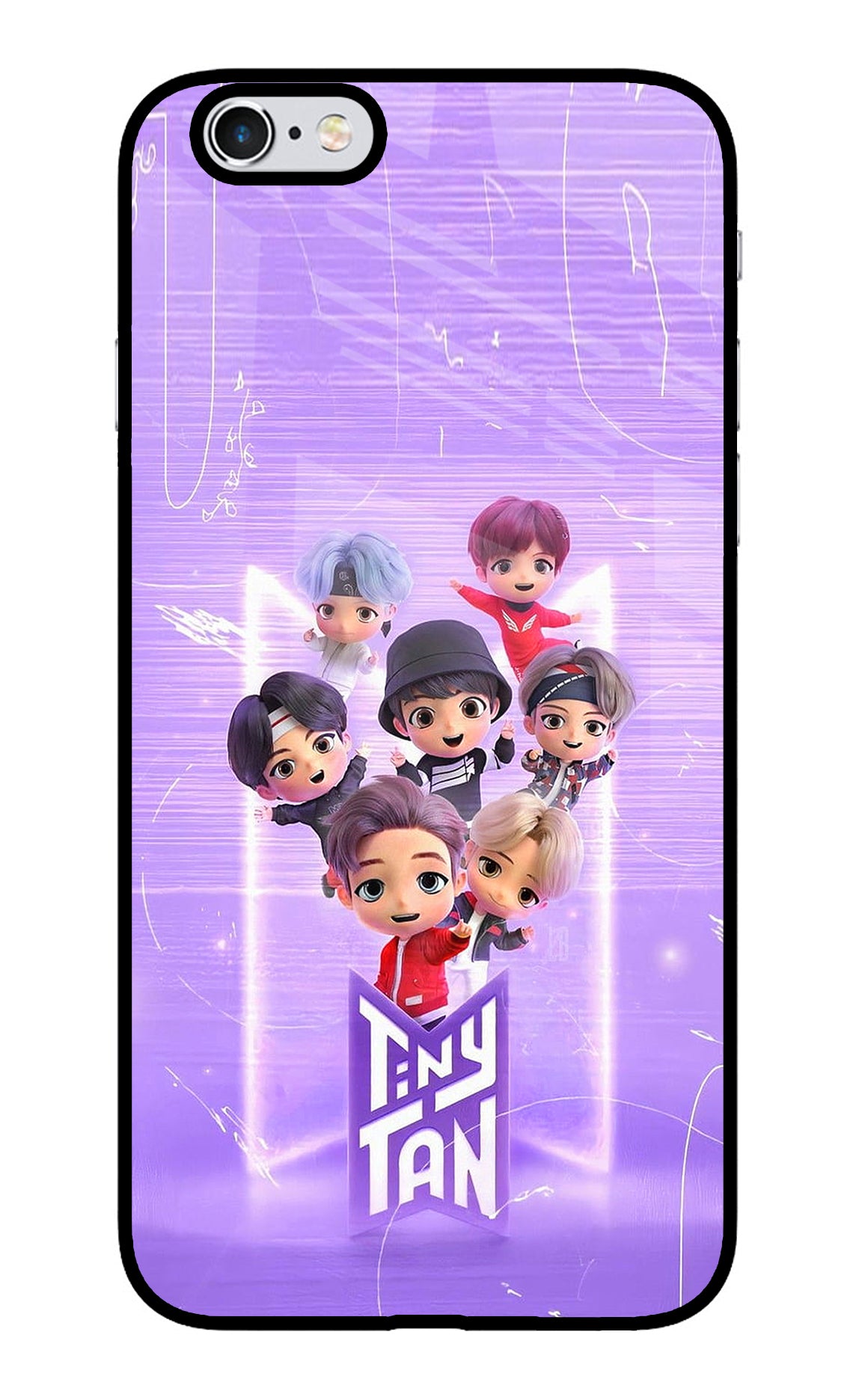 BTS Tiny Tan iPhone 6 Plus/6s Plus Glass Case