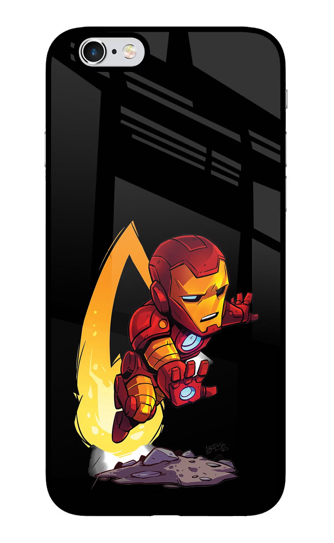 IronMan iPhone 6 Plus/6s Plus Glass Case Back Cover by Casekaro