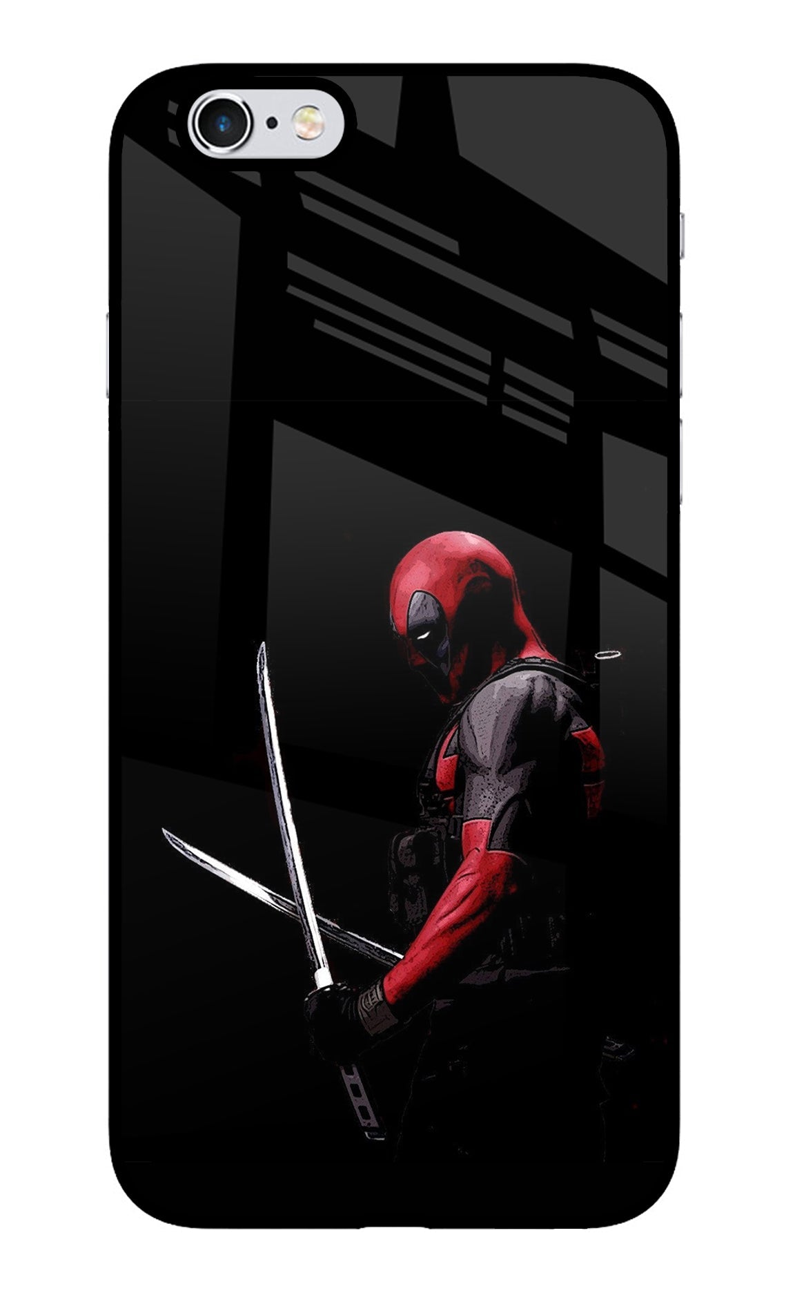 Deadpool iPhone 6 Plus/6s Plus Glass Case