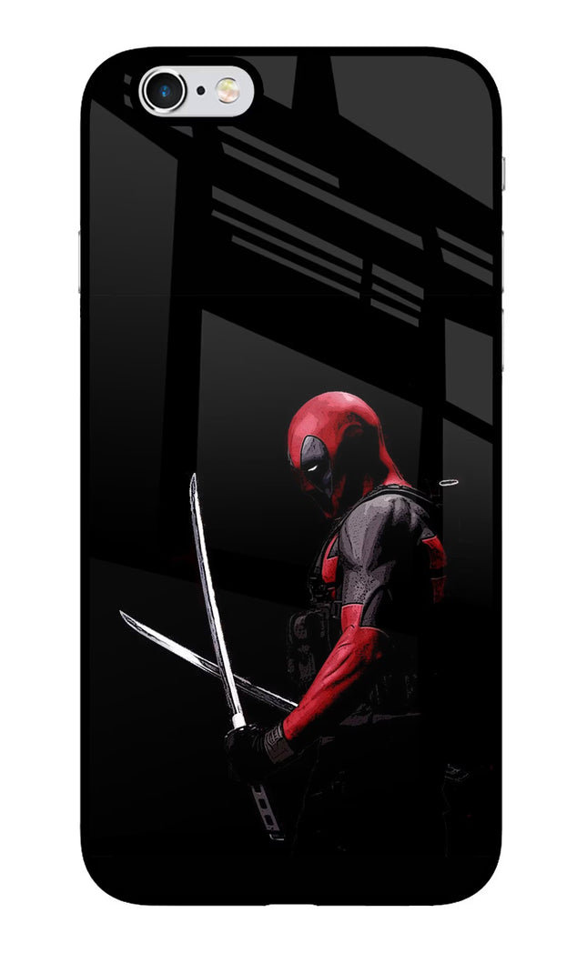 Deadpool iPhone 6 Plus/6s Plus Glass Case Back Cover by Casekaro
