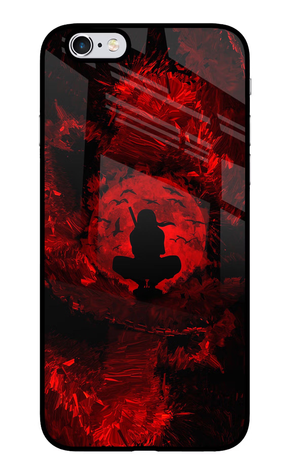 Itachi Uchiha iPhone 6 Plus/6s Plus Glass Case Back Cover by Casekaro