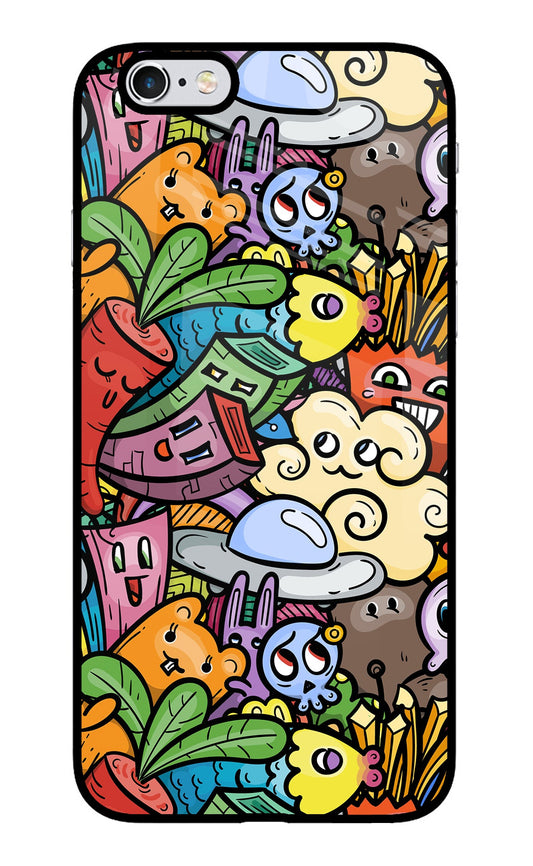 Veggie Doodle iPhone 6 Plus/6s Plus Glass Case