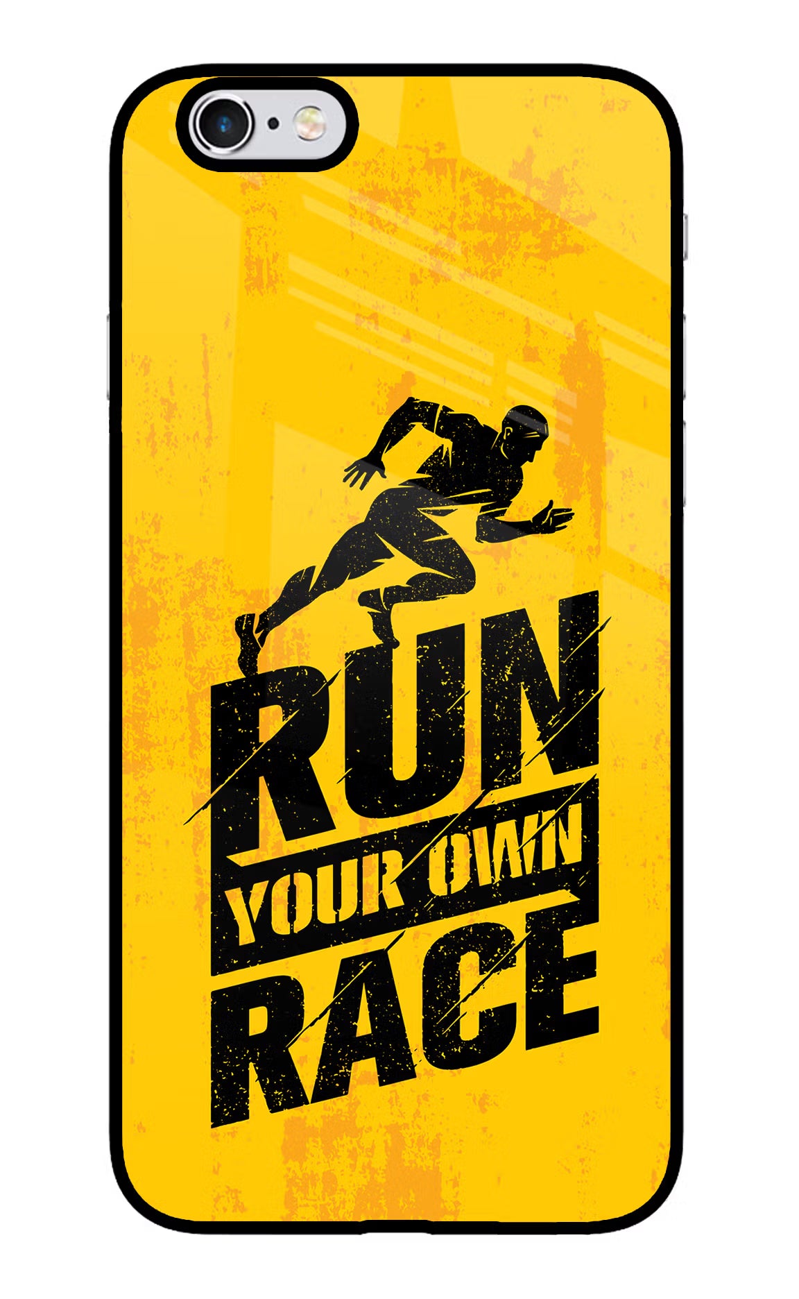 Run Your Own Race iPhone 6 Plus/6s Plus Glass Case Back Cover by Casekaro