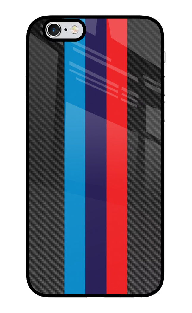 BMW Stripes Pattern iPhone 6 Plus/6s Plus Glass Case Back Cover by Casekaro