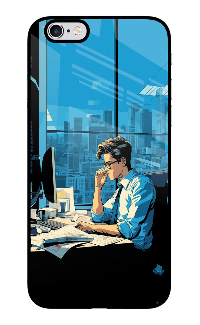 Focused Hustler (AI Generated) iPhone 6 Plus/6s Plus Glass Case Back Cover by Casekaro